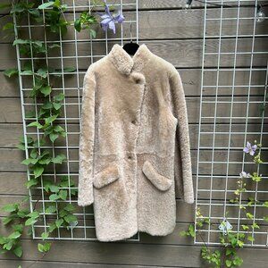 NWT Bonpoint Shearling Coat 38FR